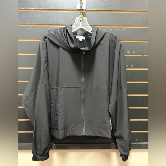 O'Neill Jackets & Blazers - O’Neill Lexington Hybrid Jacket Women’s XL Black Zip Hoodie Windbreaker NWT